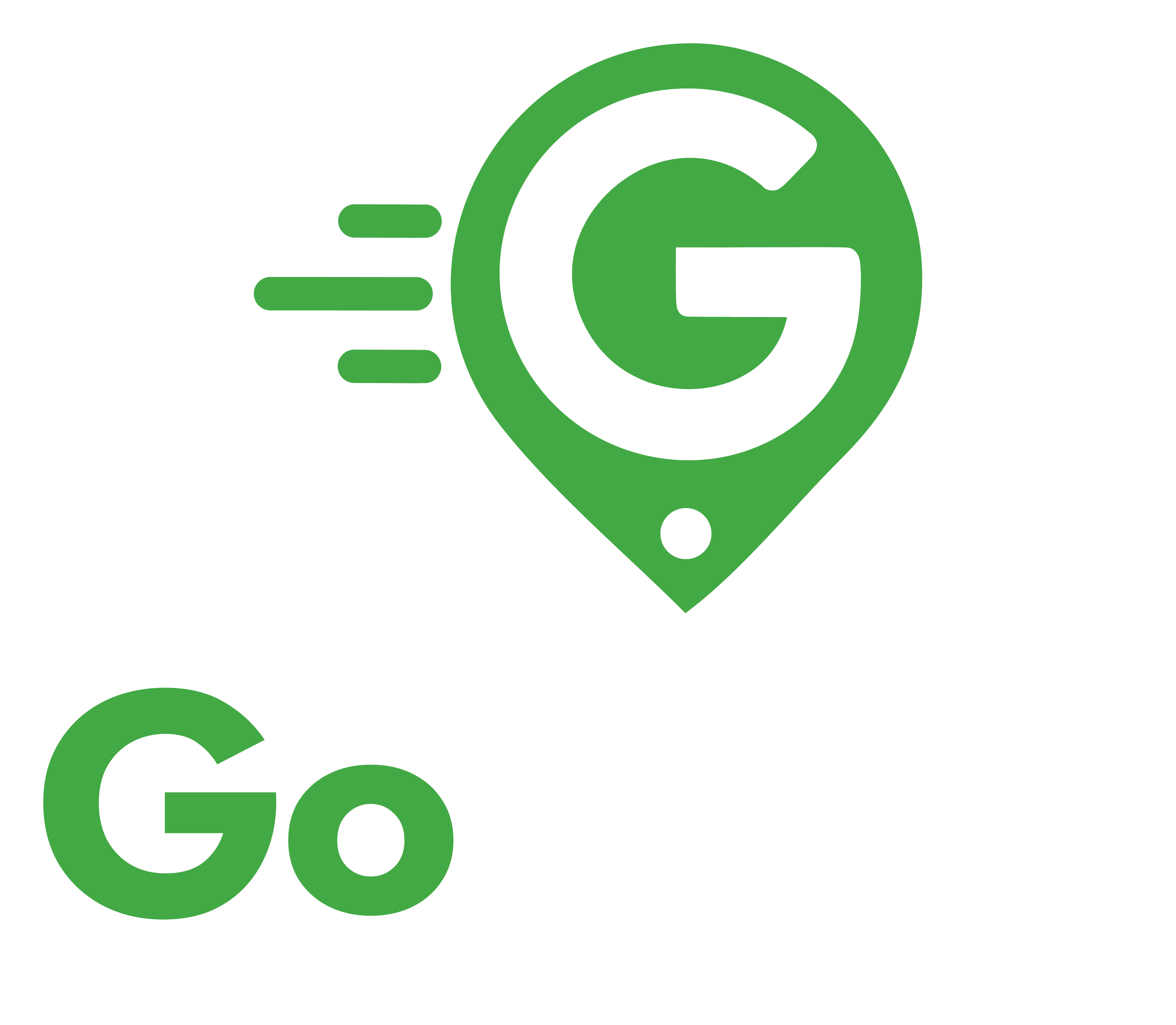 Stacked logo, reversed
